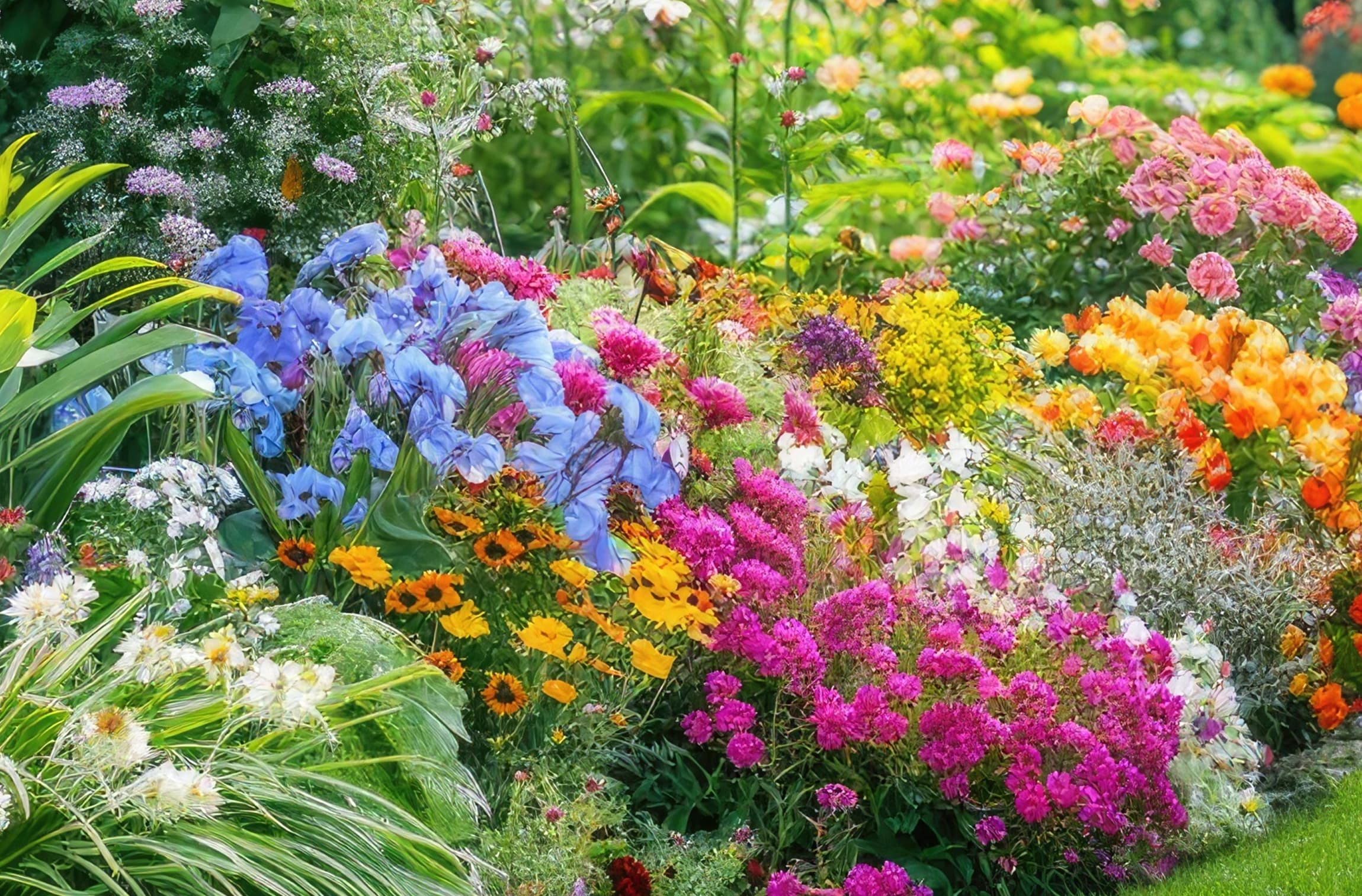 Automated irrigation of flower beds